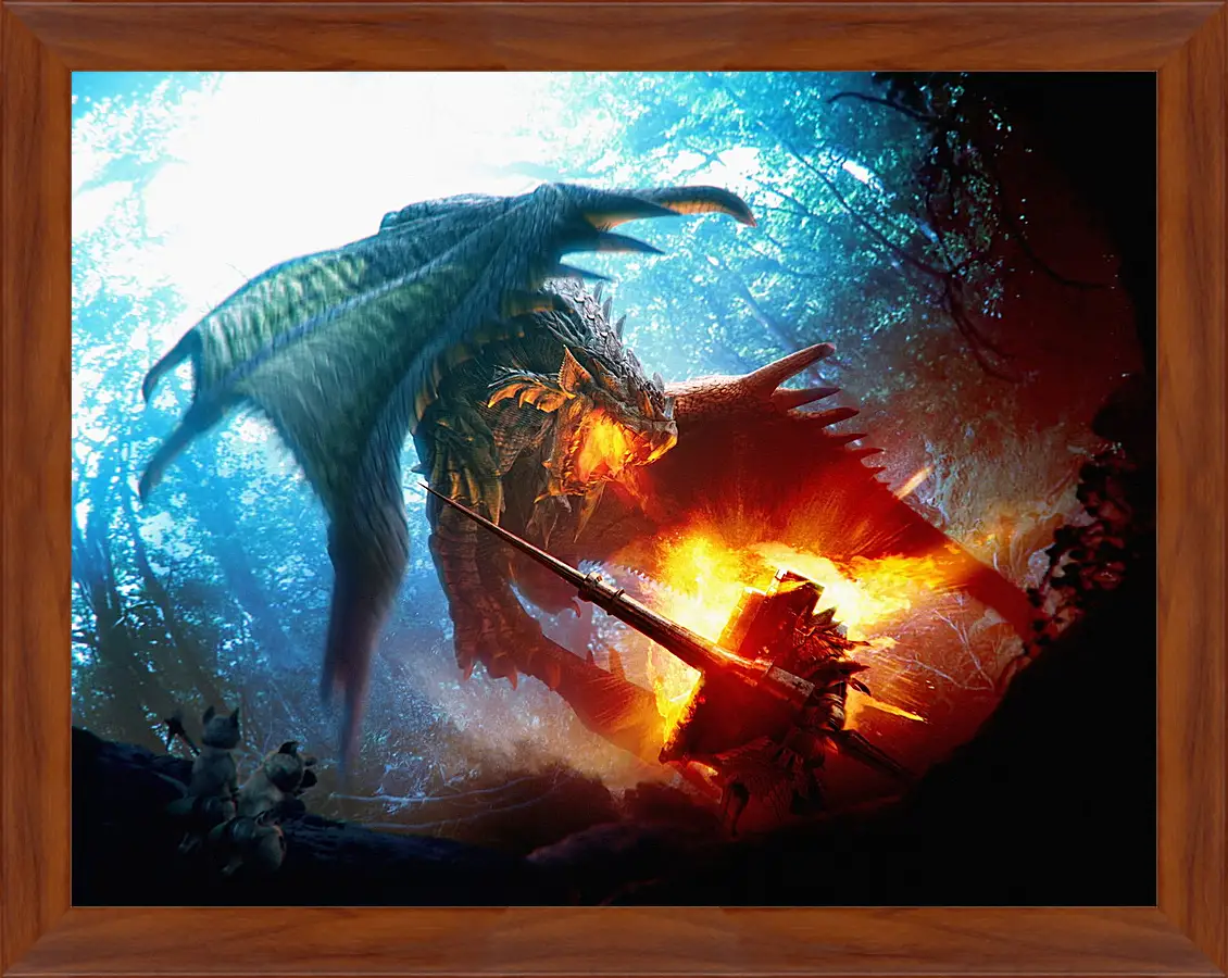 Картина в раме - Monster Hunter
