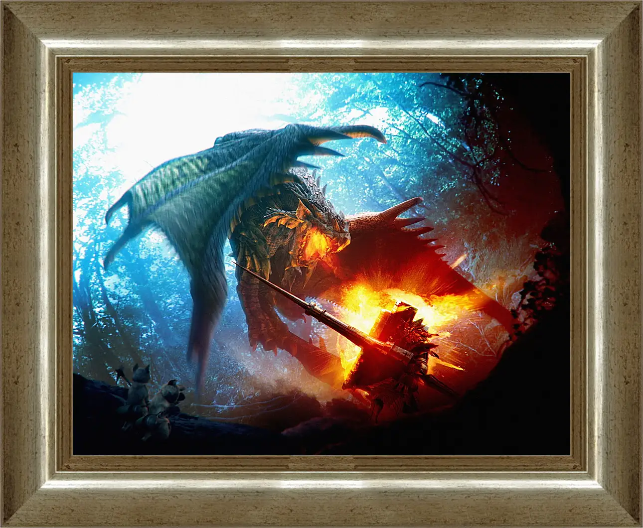 Картина в раме - Monster Hunter
