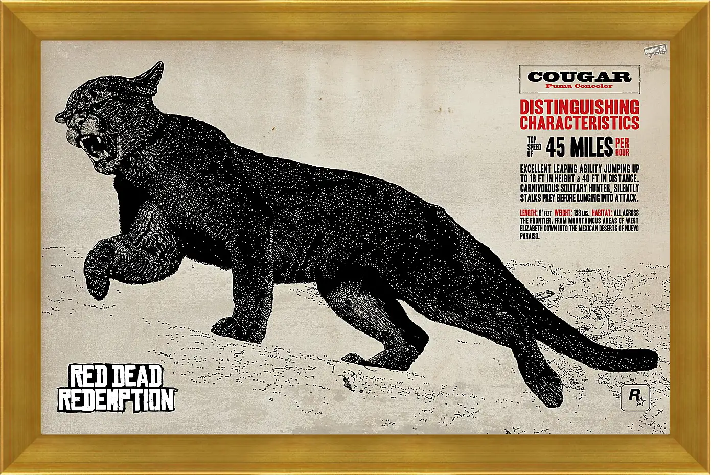 Картина в раме - Red Dead Redemption
