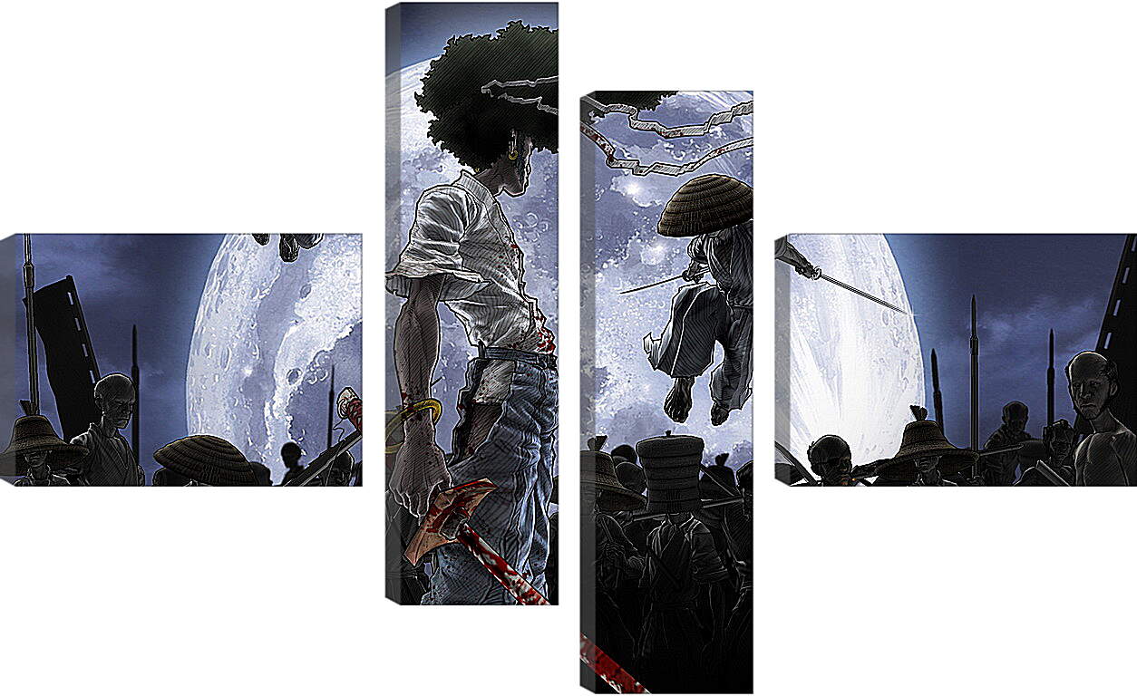 Модульная картина - Afro Samurai
