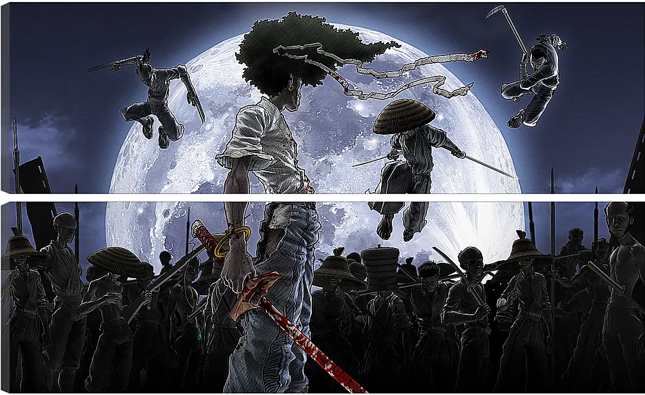 Модульная картина - Afro Samurai
