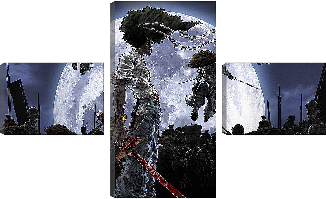 Модульная картина - Afro Samurai
