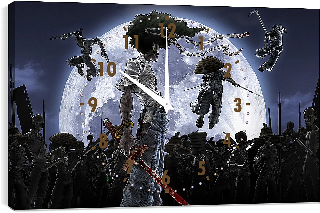 Часы картина - Afro Samurai
