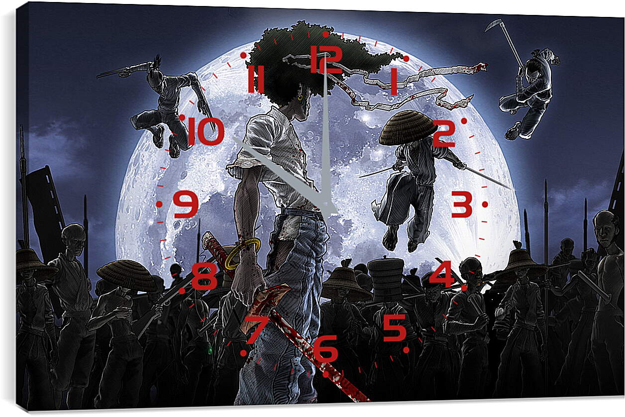 Часы картина - Afro Samurai
