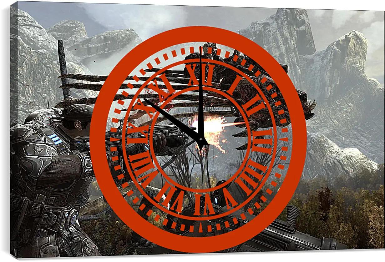 Часы картина - Gears Of War 2
