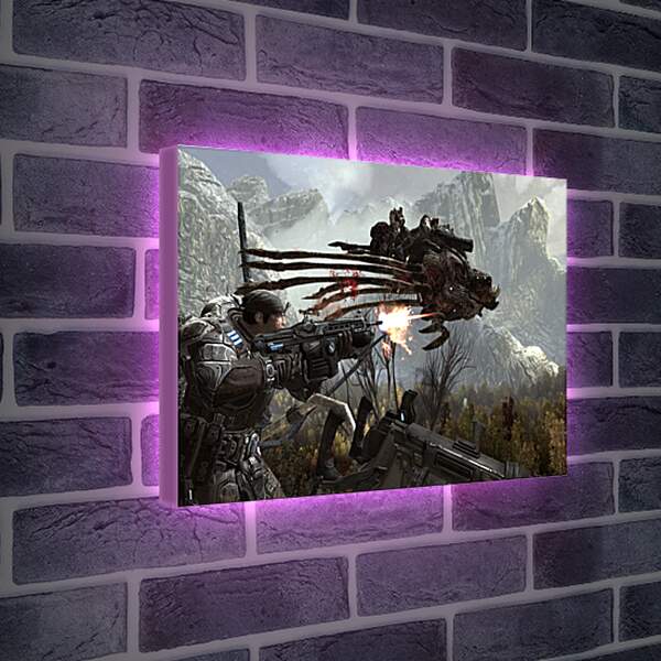 Лайтбокс световая панель - Gears Of War 2
