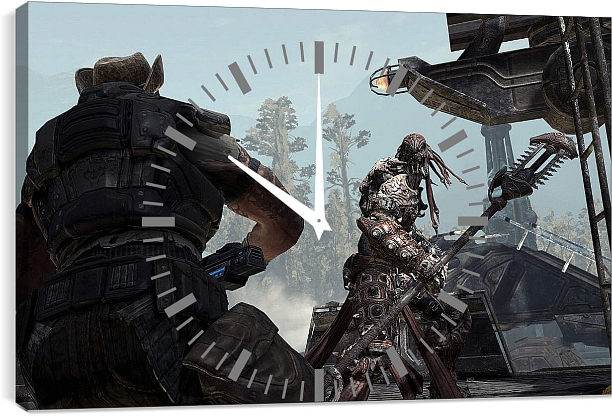 Часы картина - Gears Of War 2
