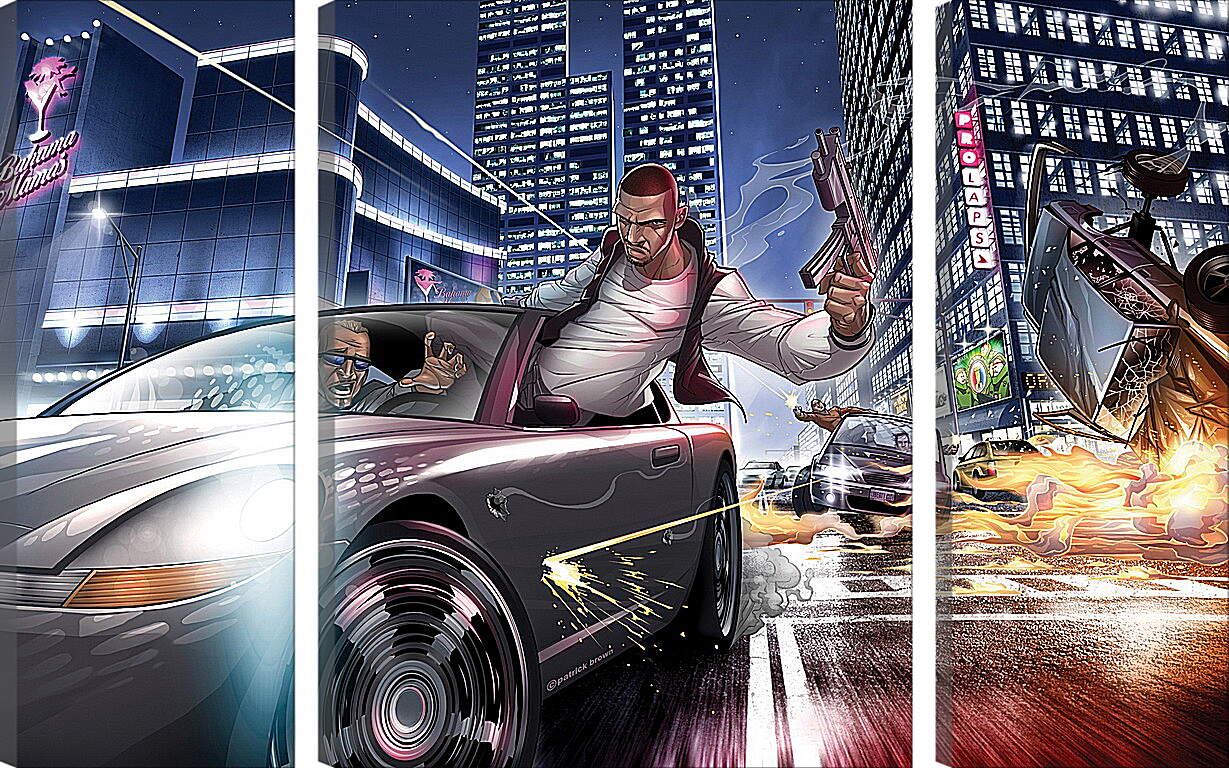 Модульная картина - Grand Theft Auto: Ballad Of Gay Tony