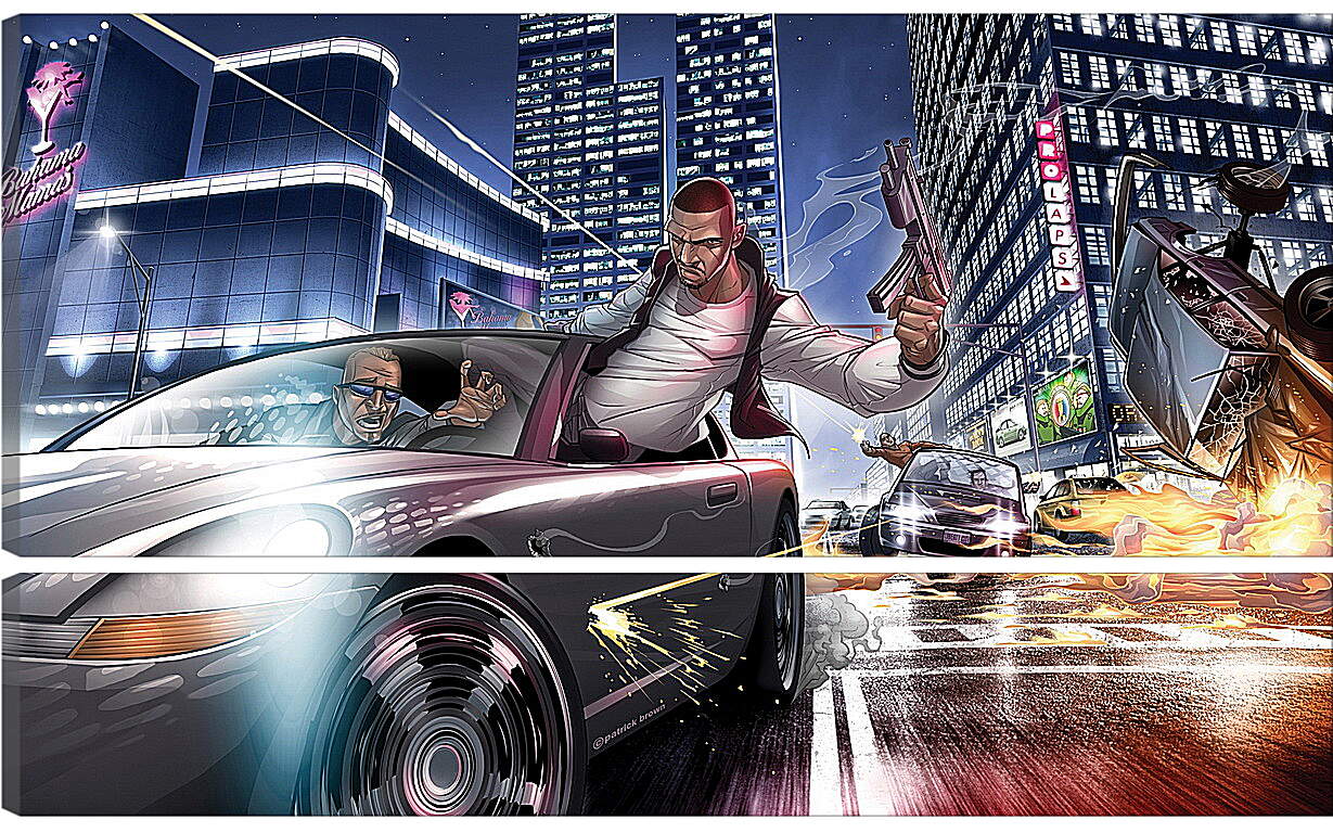Модульная картина - Grand Theft Auto: Ballad Of Gay Tony