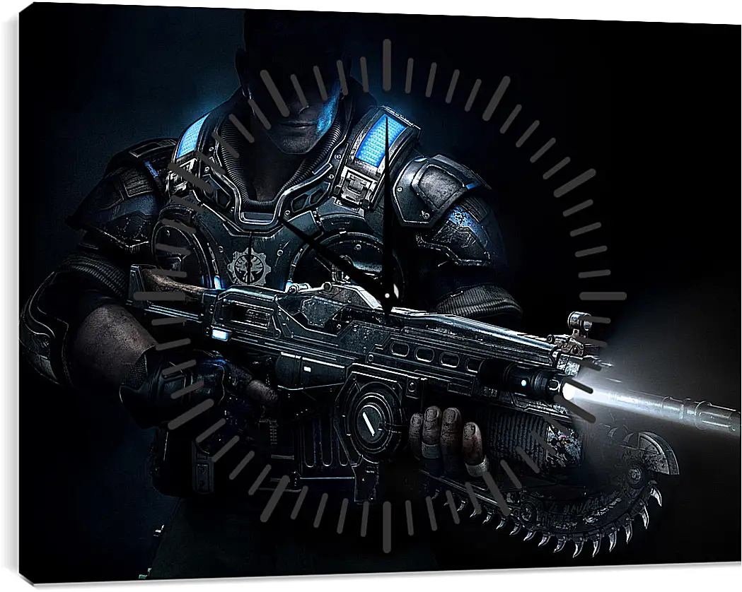 Часы картина - Gears Of War 4
