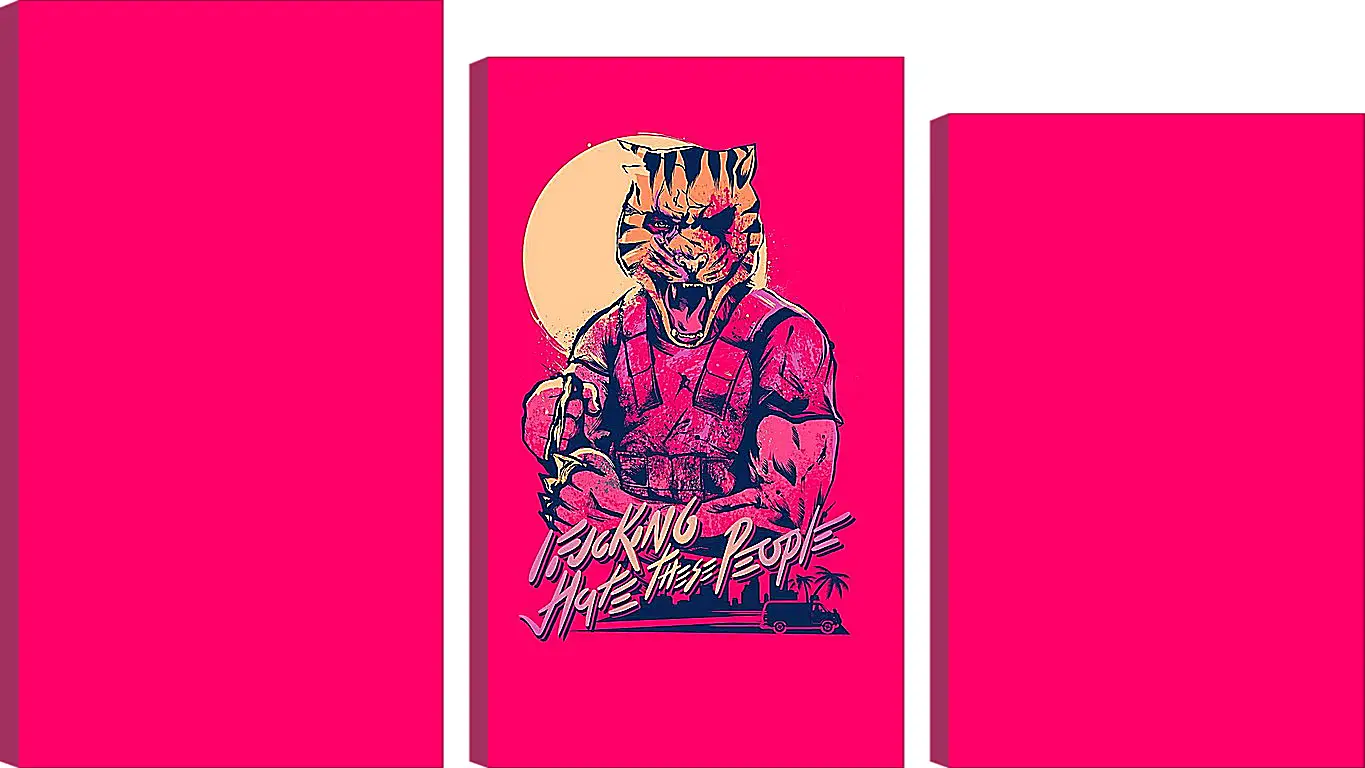 Модульная картина - Hotline Miami 2: Wrong Number
