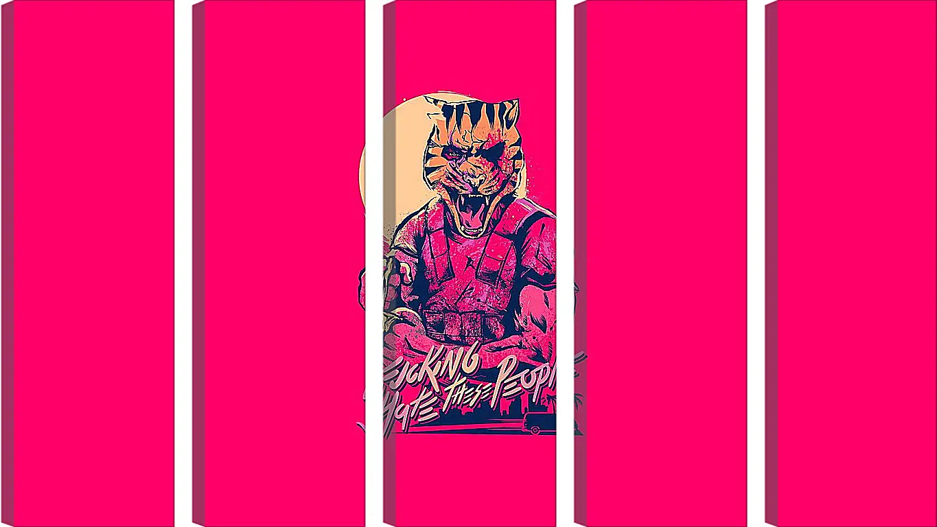 Модульная картина - Hotline Miami 2: Wrong Number
