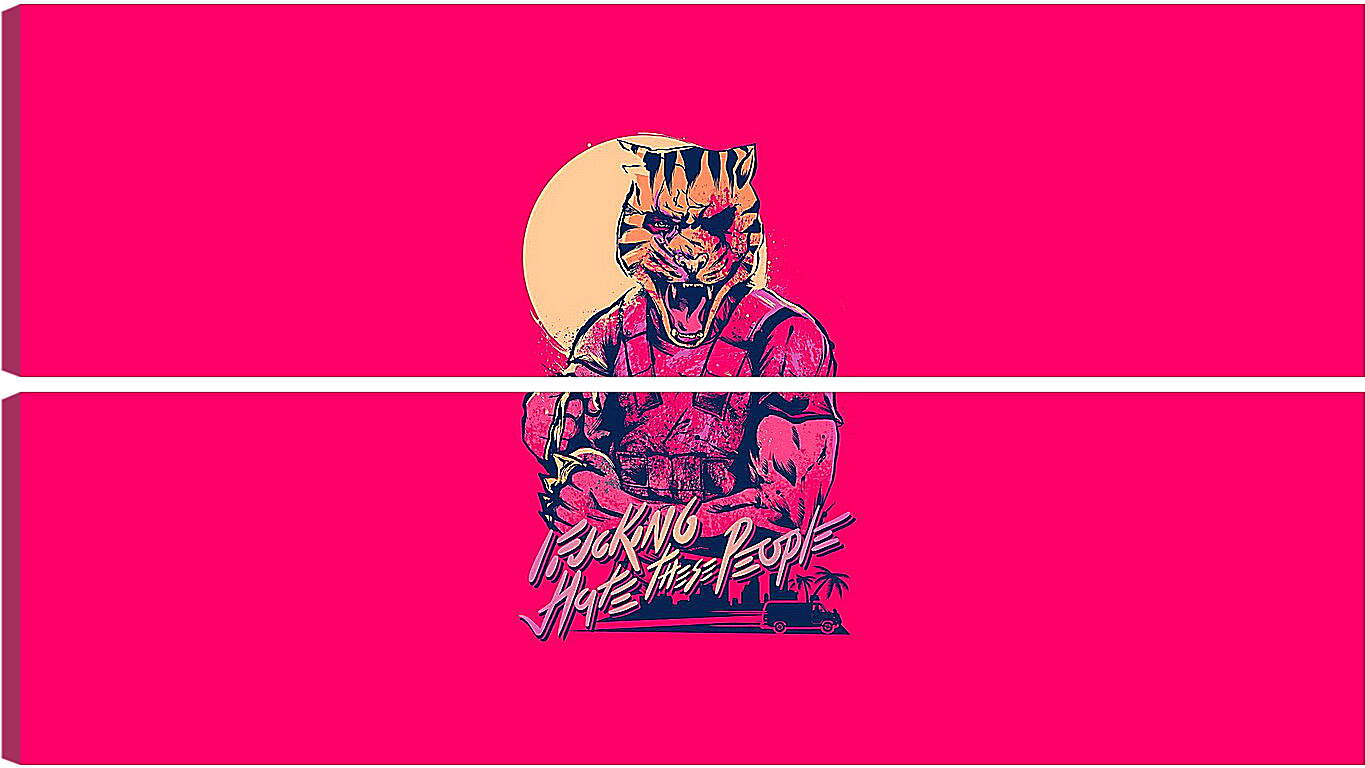 Модульная картина - Hotline Miami 2: Wrong Number
