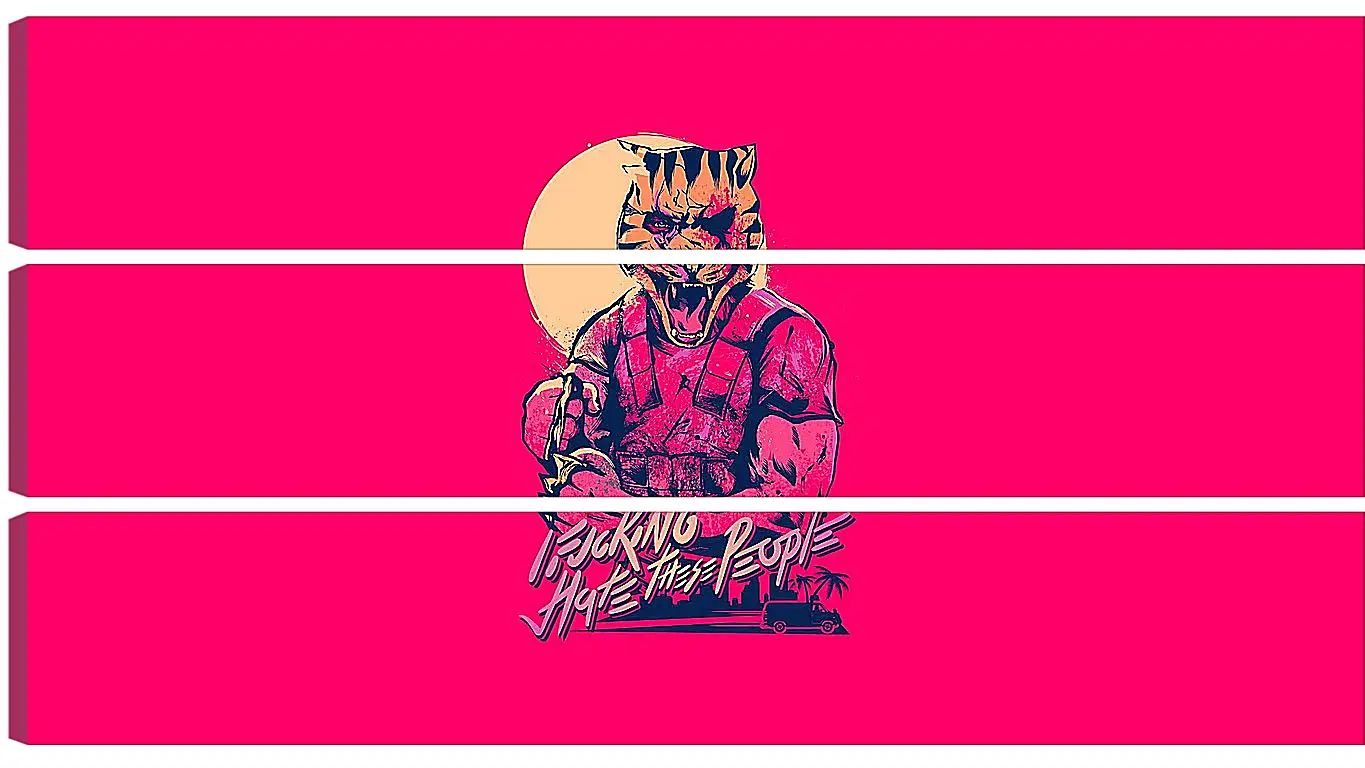 Модульная картина - Hotline Miami 2: Wrong Number
