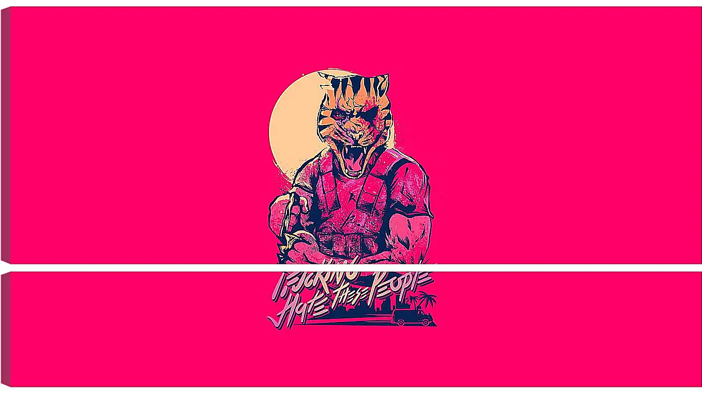 Модульная картина - Hotline Miami 2: Wrong Number
