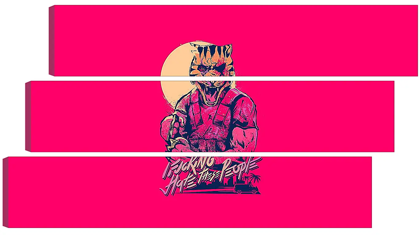 Модульная картина - Hotline Miami 2: Wrong Number
