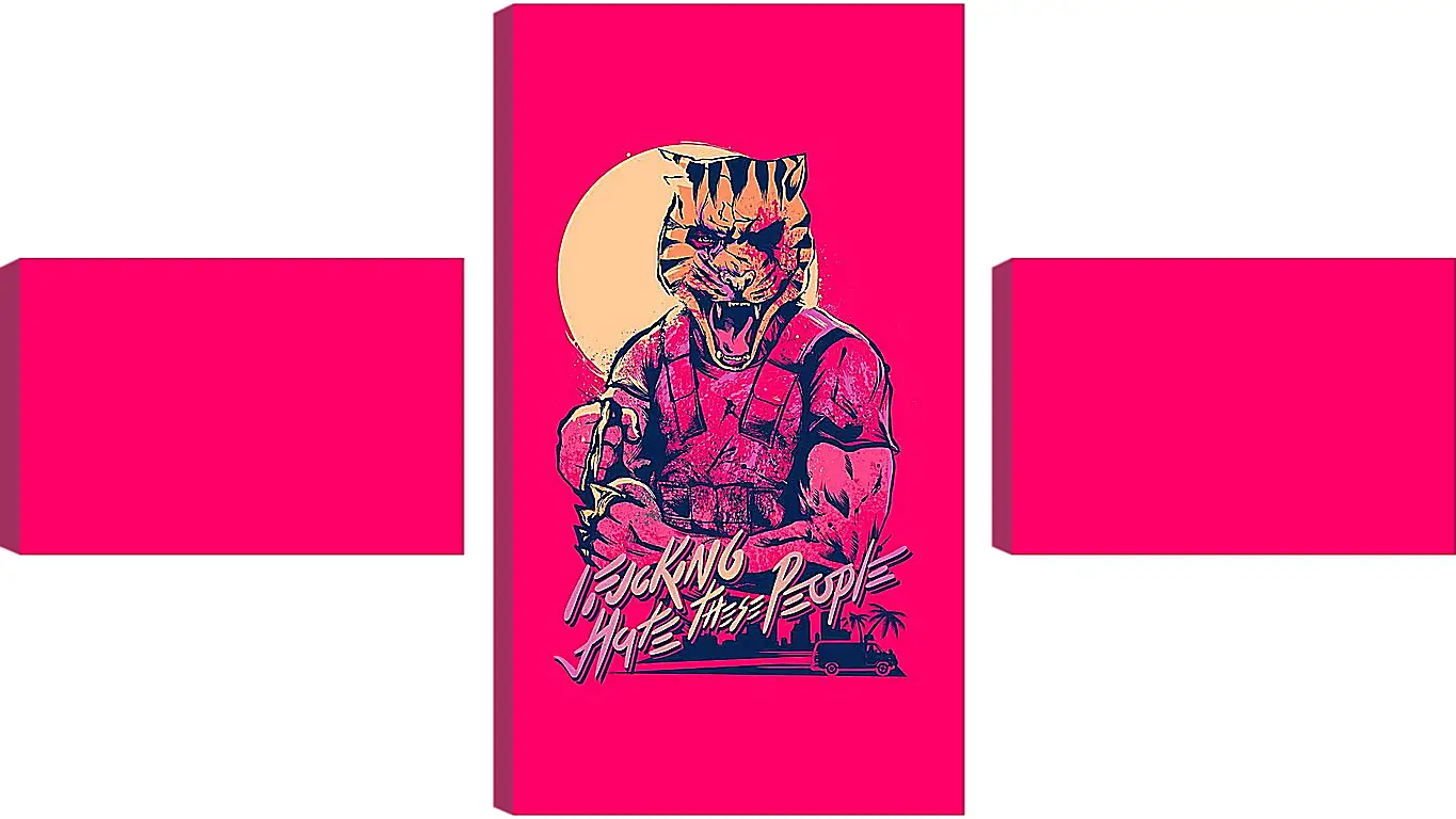 Модульная картина - Hotline Miami 2: Wrong Number
