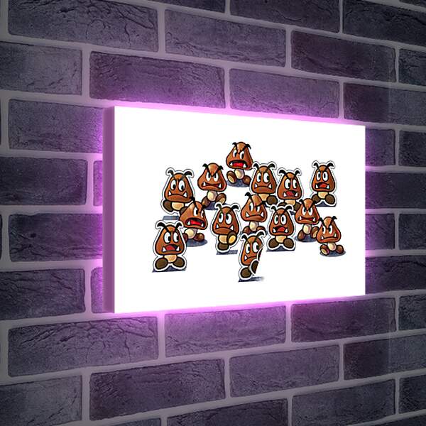 Лайтбокс световая панель - Mario &amp