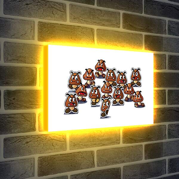 Лайтбокс световая панель - Mario &amp
