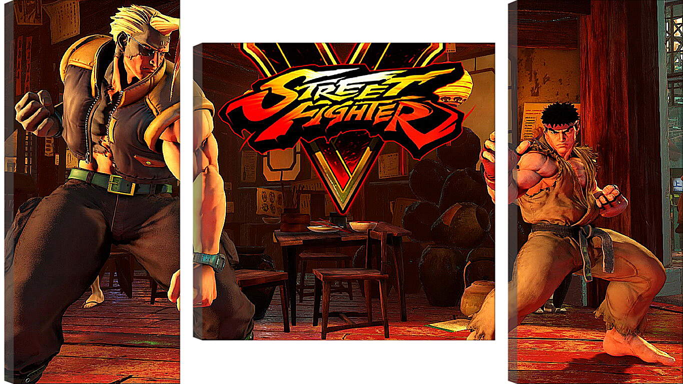 Модульная картина - Street Fighter V
