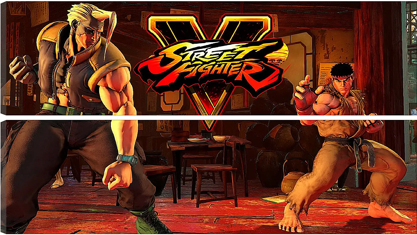 Модульная картина - Street Fighter V
