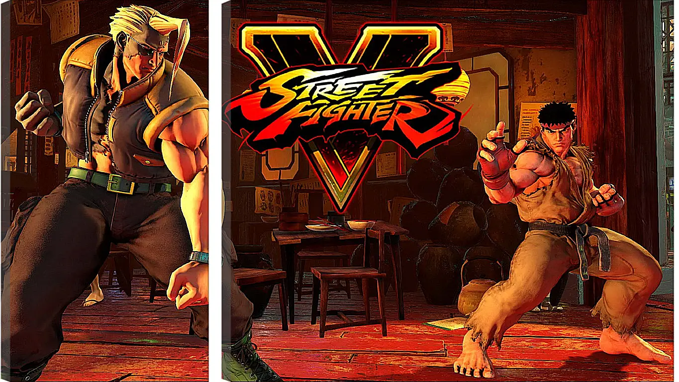 Модульная картина - Street Fighter V
