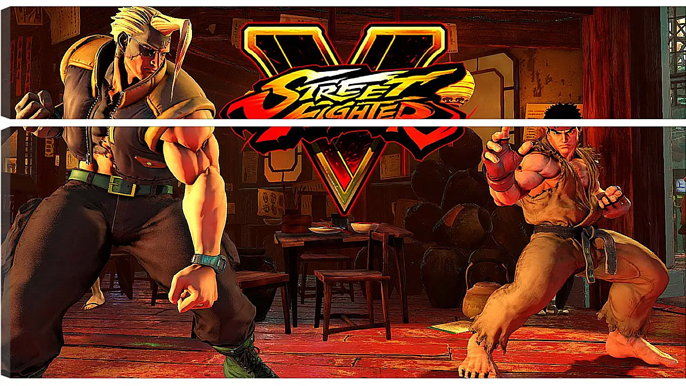 Модульная картина - Street Fighter V
