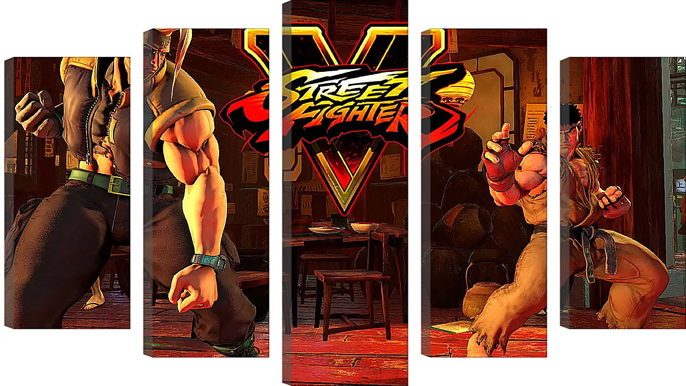 Модульная картина - Street Fighter V
