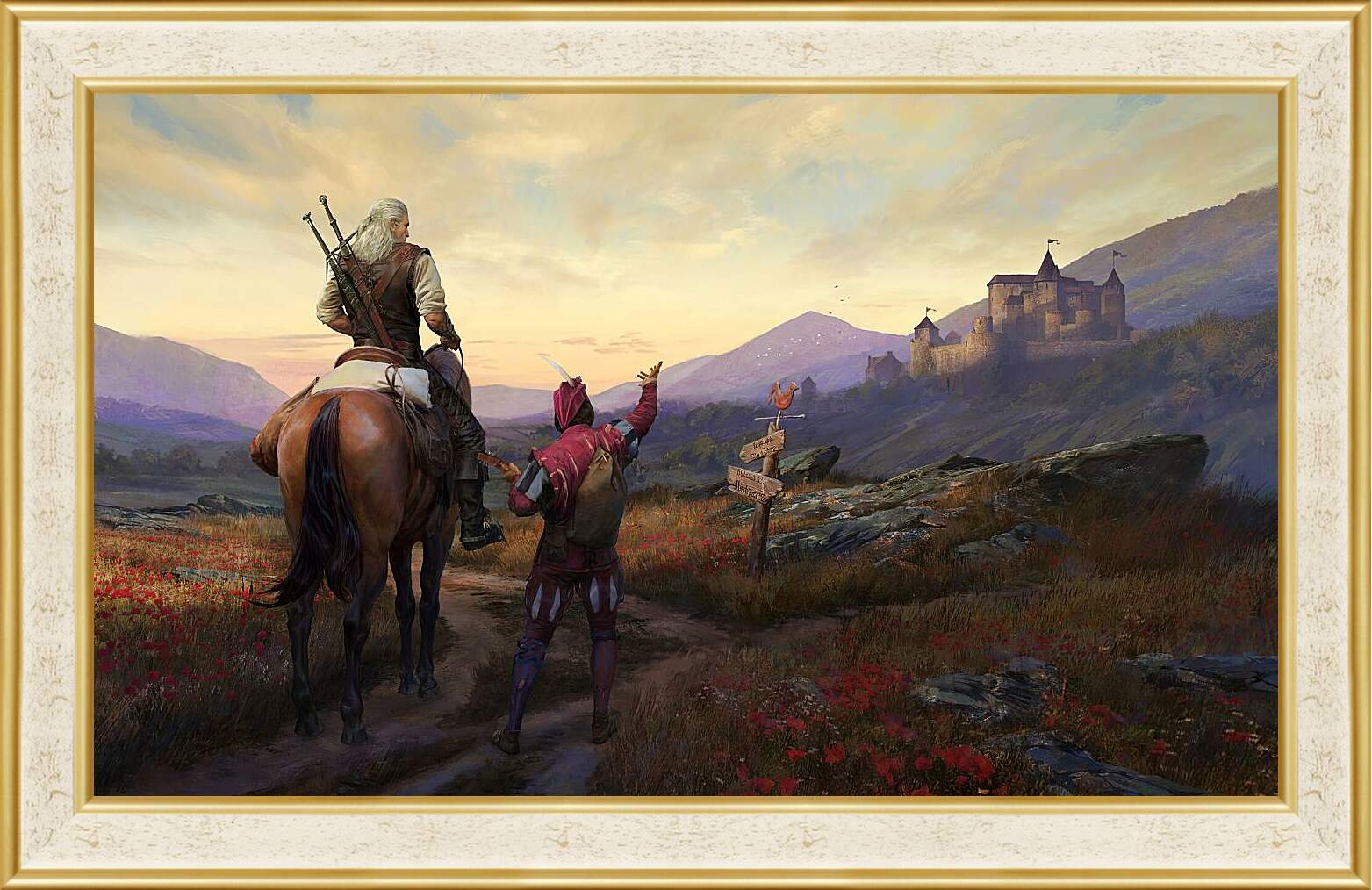 Картина в раме - The Witcher (Ведьмак), Геральт и Лютик