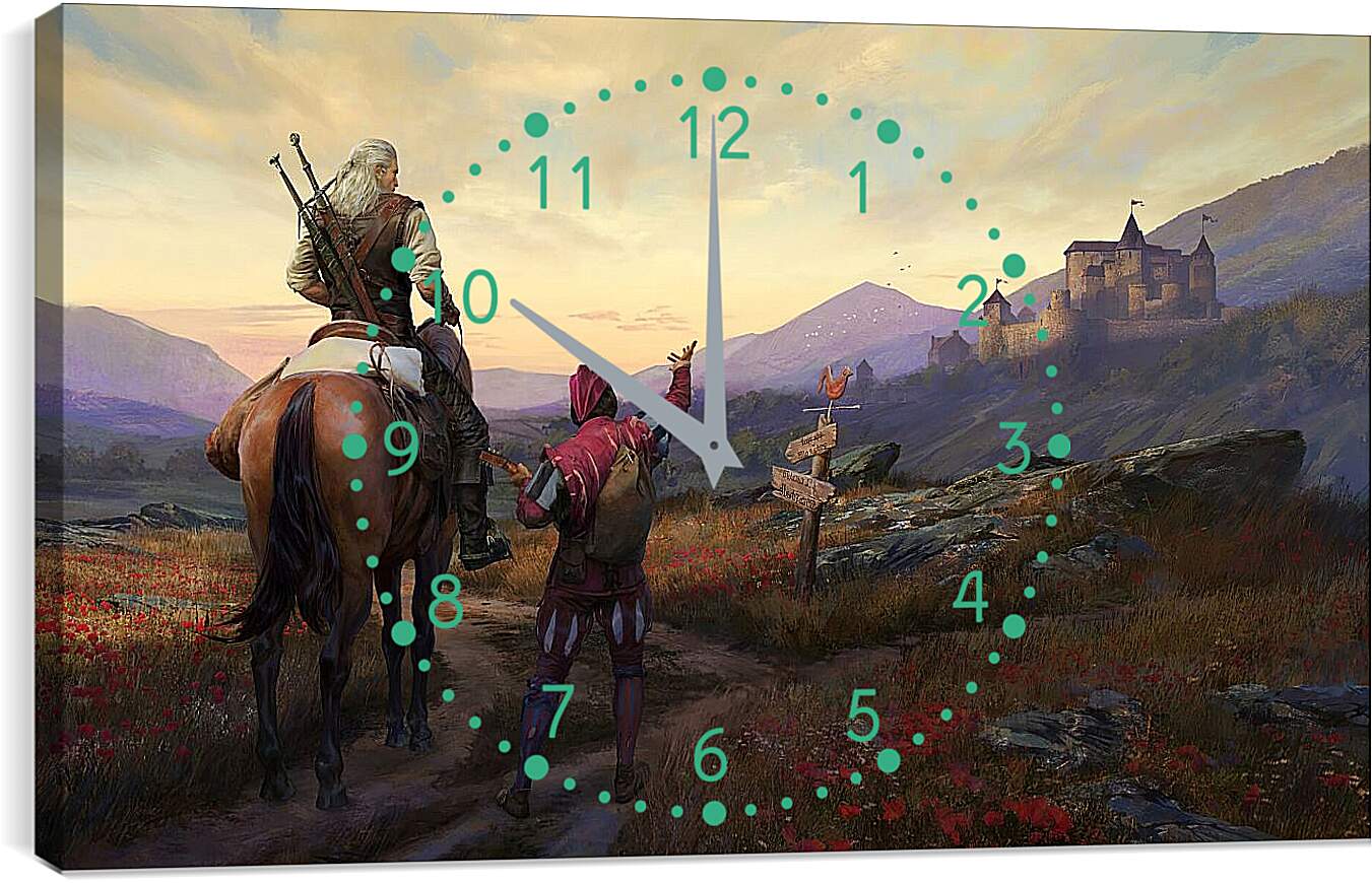 Часы картина - The Witcher (Ведьмак), Геральт и Лютик