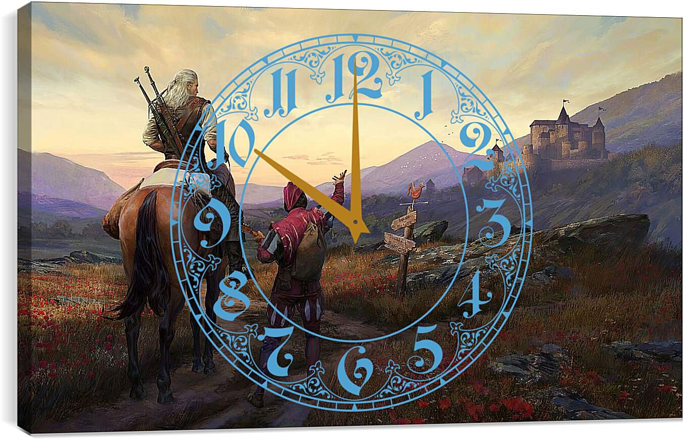 Часы картина - The Witcher (Ведьмак), Геральт и Лютик