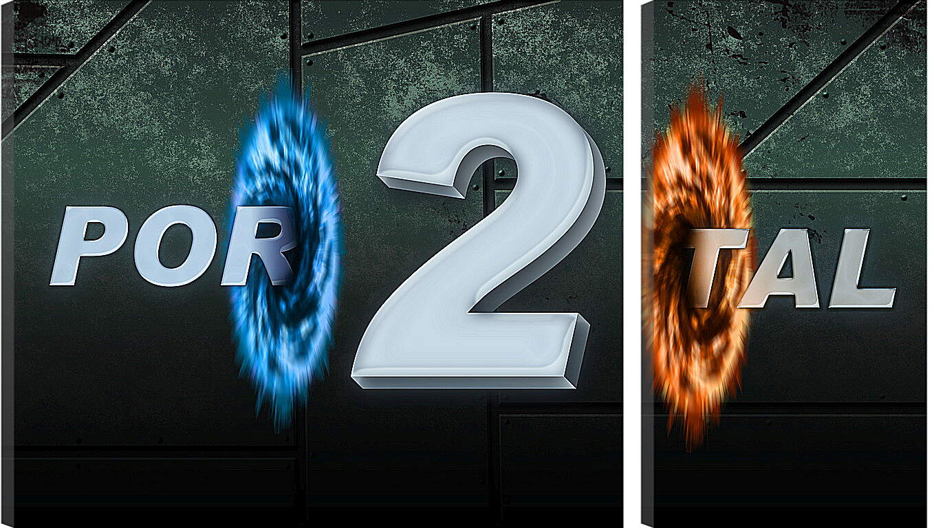 Модульная картина - Portal 2
