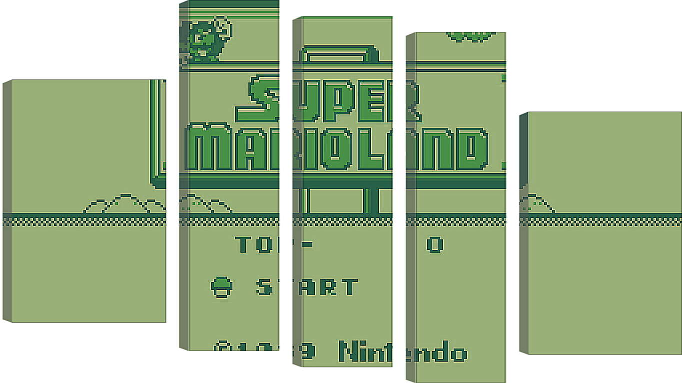 Модульная картина - Super Mario Land
