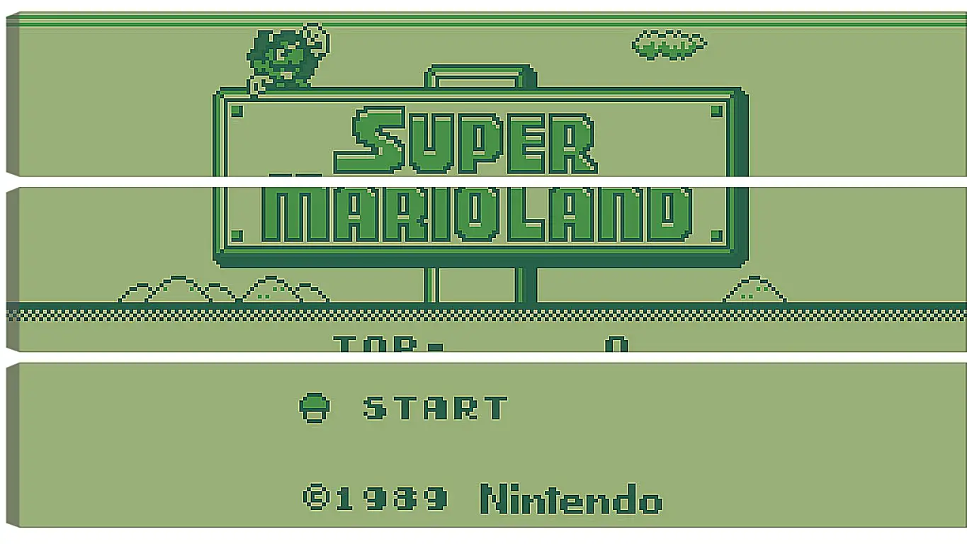 Модульная картина - Super Mario Land
