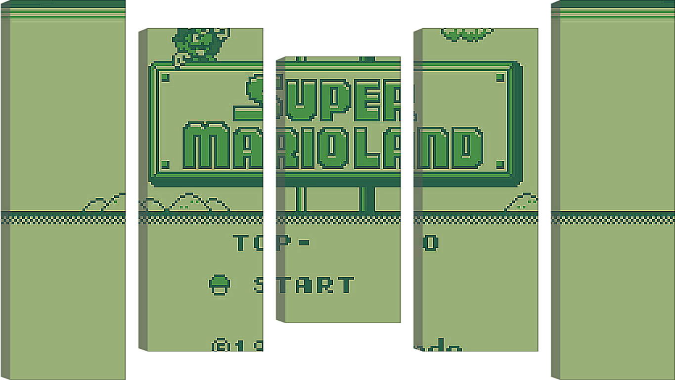 Модульная картина - Super Mario Land
