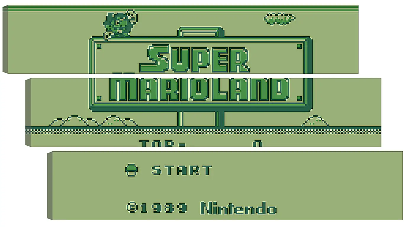 Модульная картина - Super Mario Land
