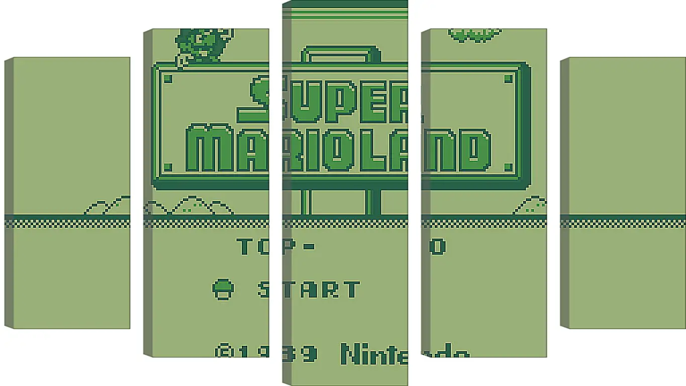 Модульная картина - Super Mario Land
