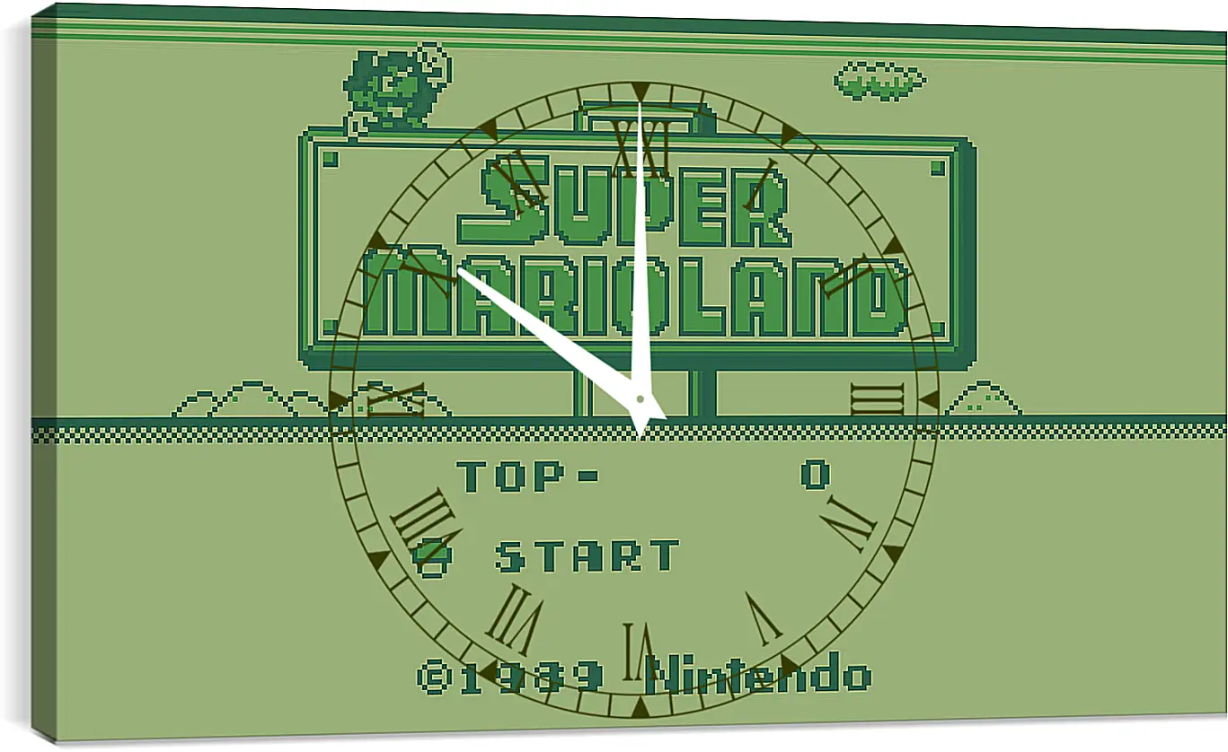 Часы картина - Super Mario Land
