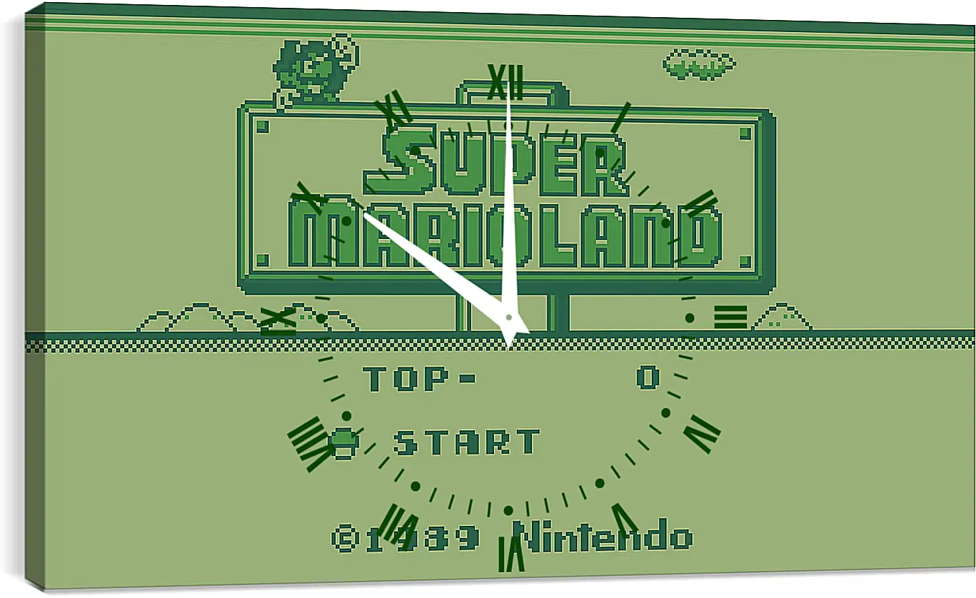 Часы картина - Super Mario Land
