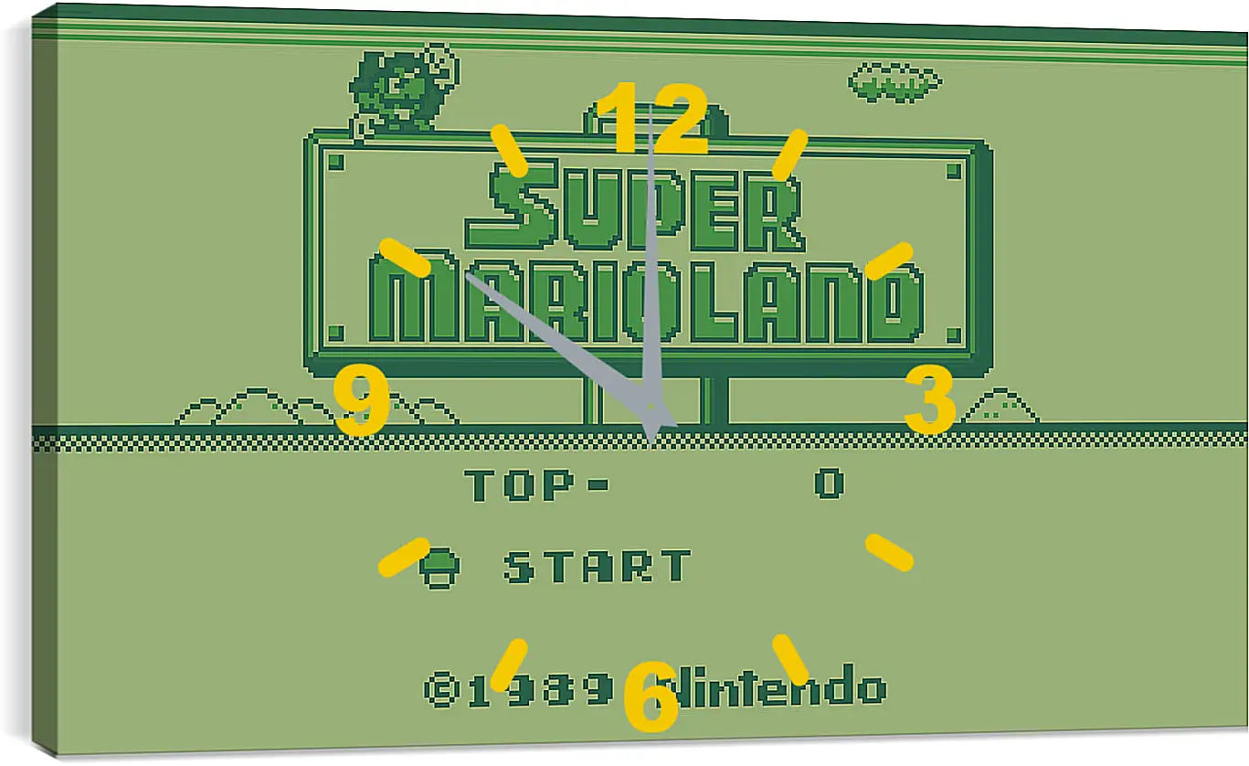 Часы картина - Super Mario Land
