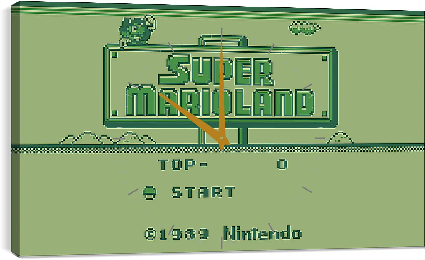 Часы картина - Super Mario Land
