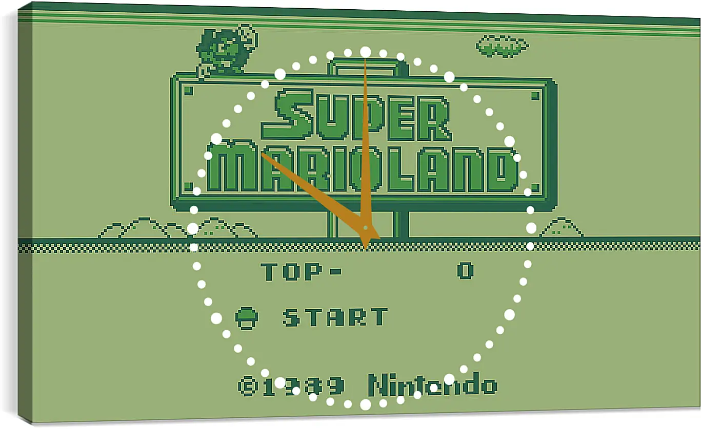 Часы картина - Super Mario Land
