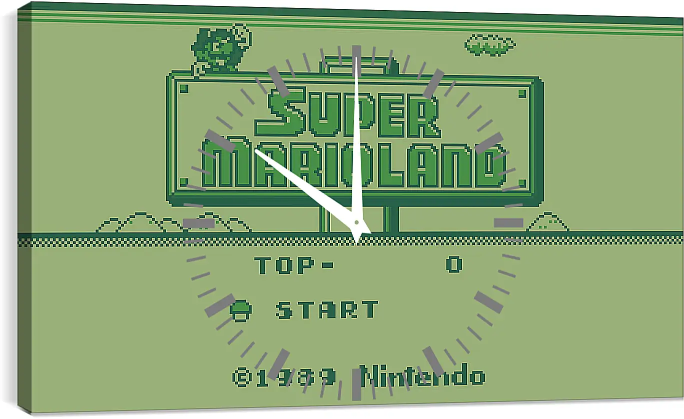 Часы картина - Super Mario Land
