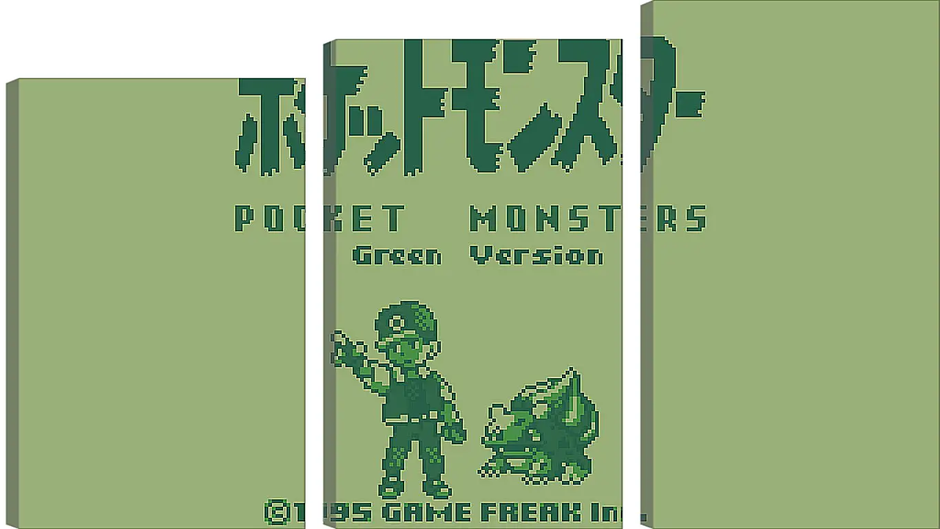 Модульная картина - Pocket Monsters Green Version
