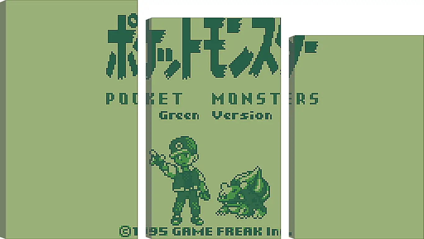 Модульная картина - Pocket Monsters Green Version
