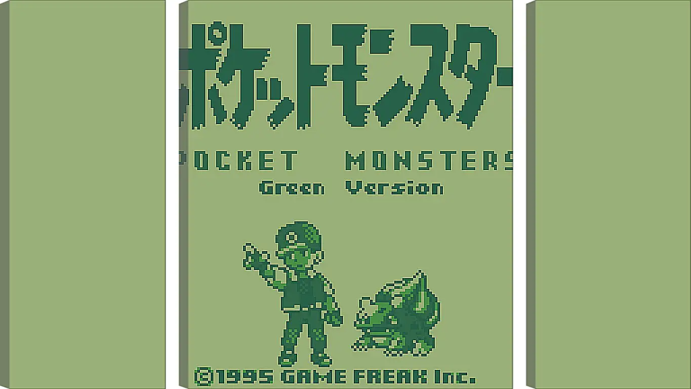 Модульная картина - Pocket Monsters Green Version
