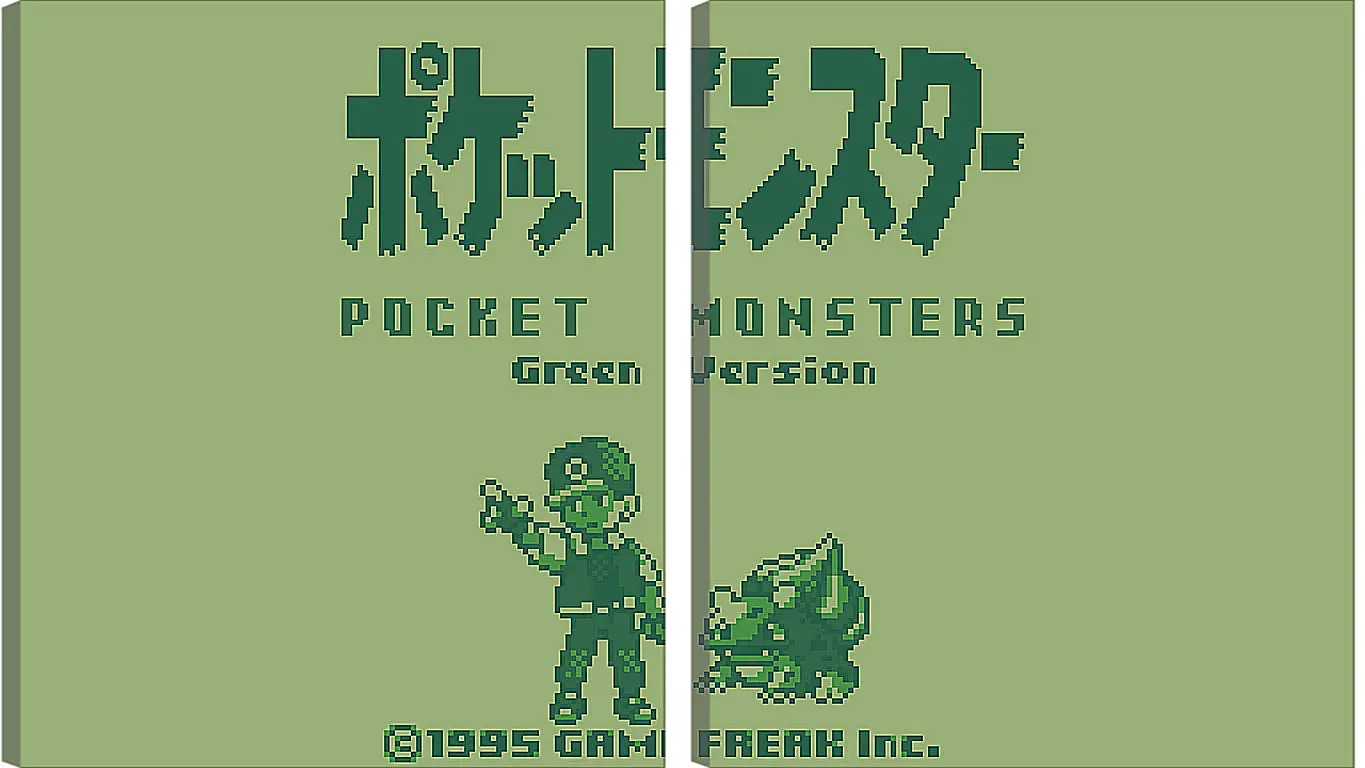 Модульная картина - Pocket Monsters Green Version
