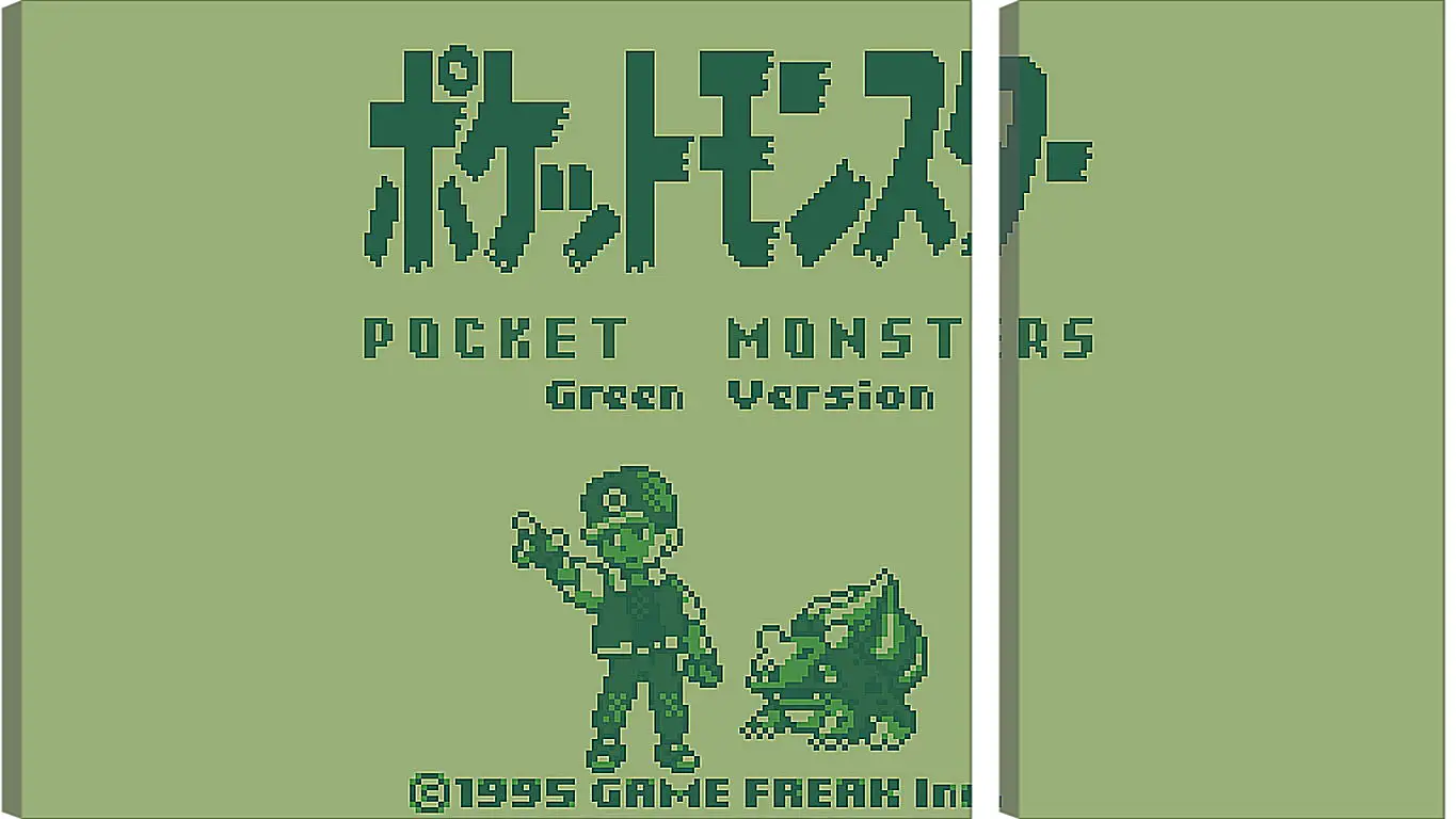 Модульная картина - Pocket Monsters Green Version
