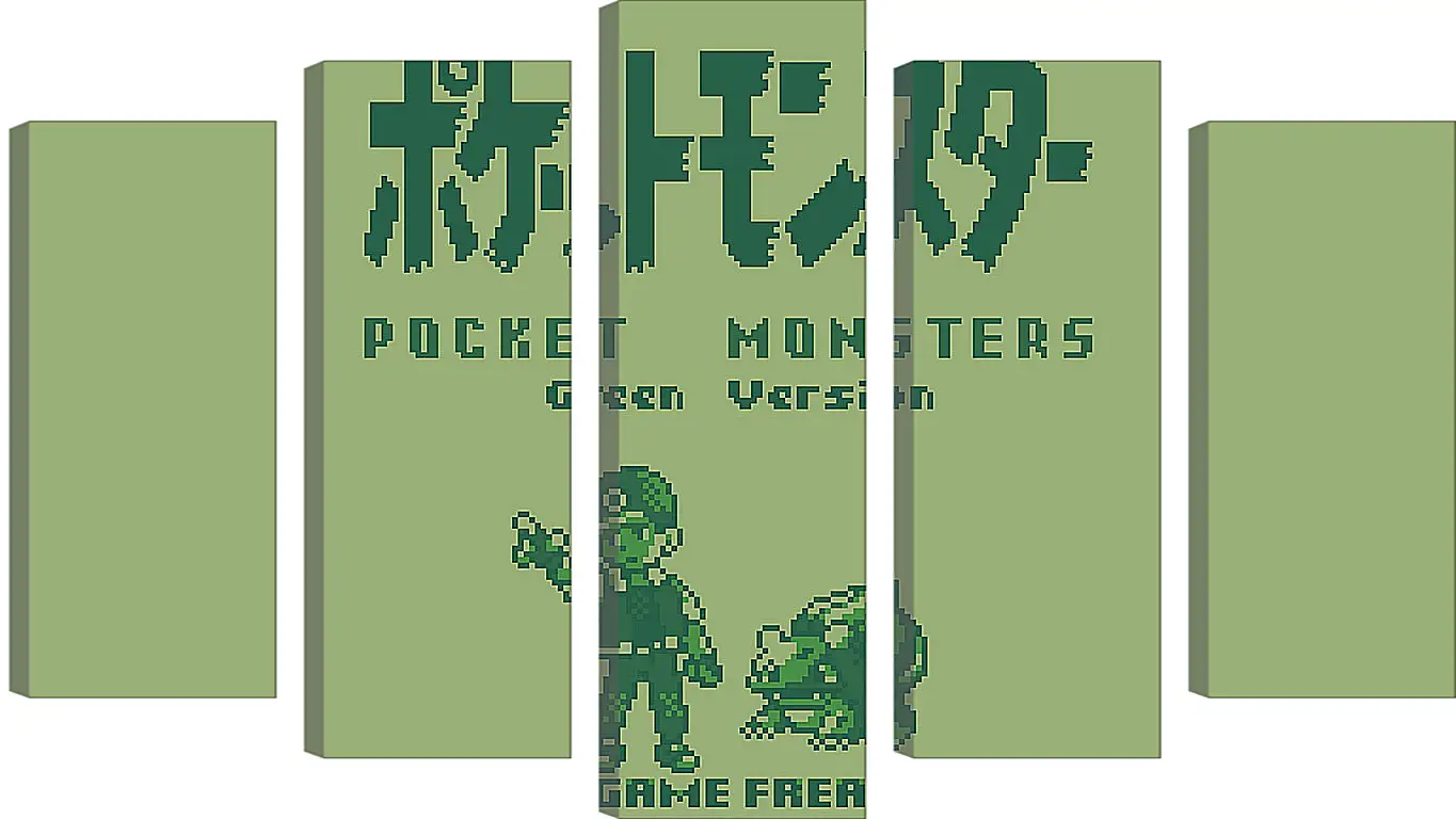 Модульная картина - Pocket Monsters Green Version
