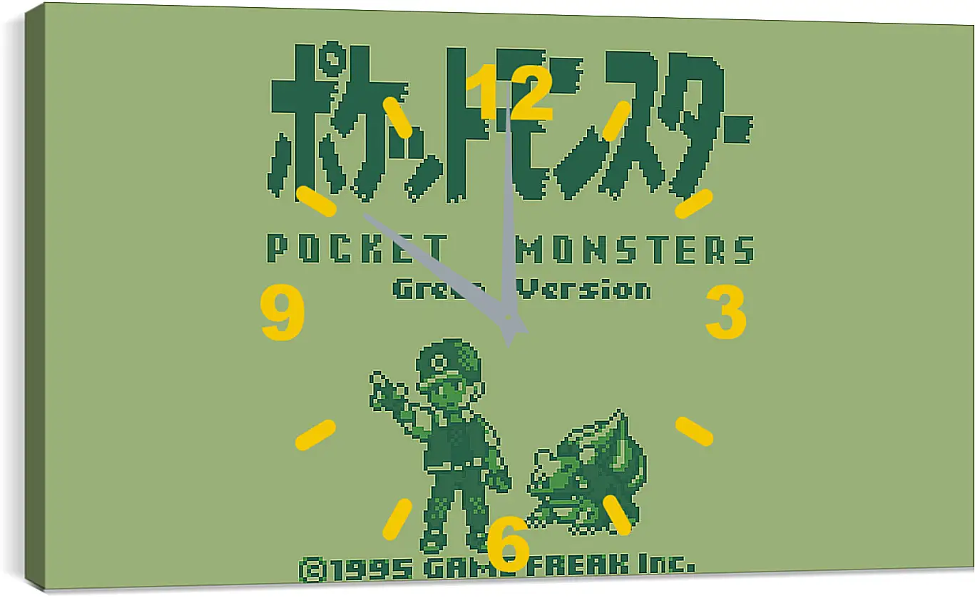 Часы картина - Pocket Monsters Green Version
